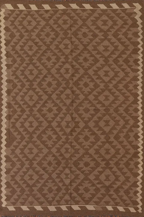 Handmade Wool Kilim Oriental Area Rug 5x8