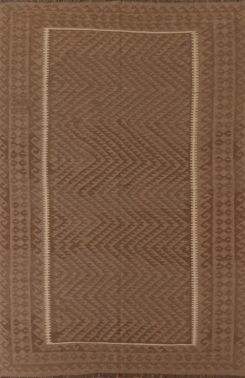 Reversible Wool Kilim Oriental Area Rug 7x10
