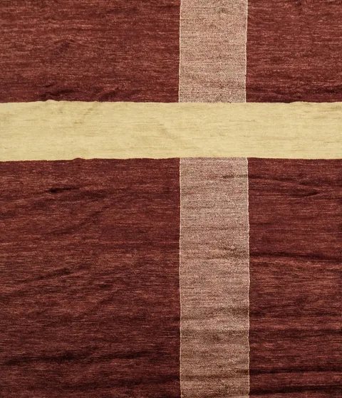 Vegetable Dye Gabbeh Modern Area Rug 7x8