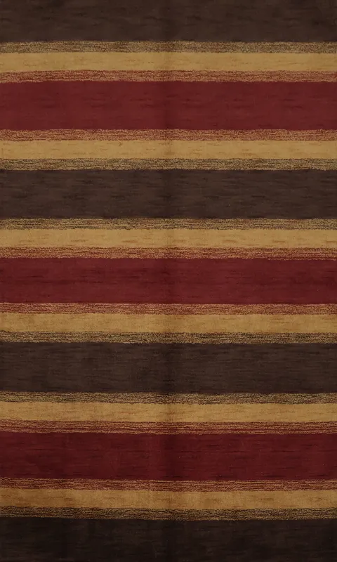 Elegant Striped Gabbeh Area Rug 5x8 for a Chic Living Space