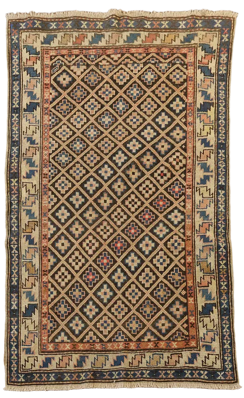 Pre-1900 Antique Vegetable Dye Shirvan Oriental Area Rug 3x5