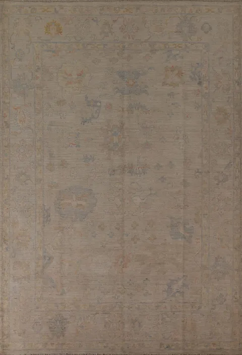 Vegetable Dye Oushak Turkish Area Rug 8x10
