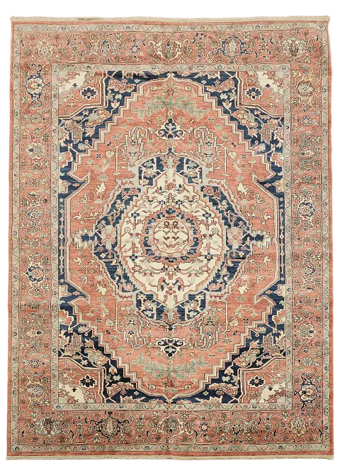 Vegetable Dye Heriz Serapi Persian Area Rug 9x12