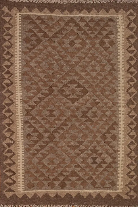 Reversible Wool Kilim Oriental Area Rug 3x5