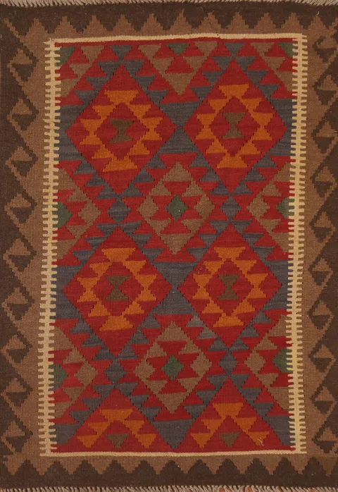 Reversible Kilim Oriental Area Rug 3x5