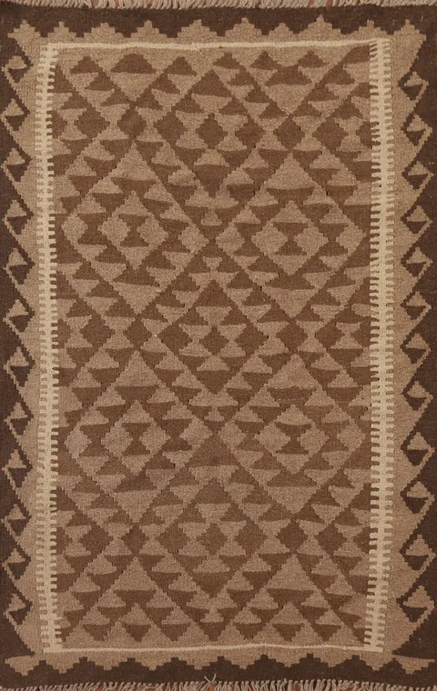 Kilim Reversible Wool Area Rug 3x5