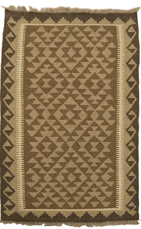 Geometric Kilim Reversible Area Rug 3x5