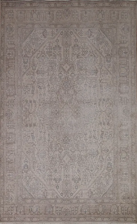 Distressed Tabriz Persian Area Rug 6x10