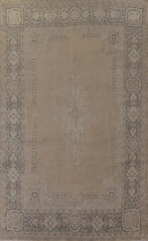 Distressed Kerman Persian Area Rug 8x13