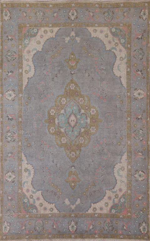 Over-Dyed Tabriz Persian Area Rug 6x9