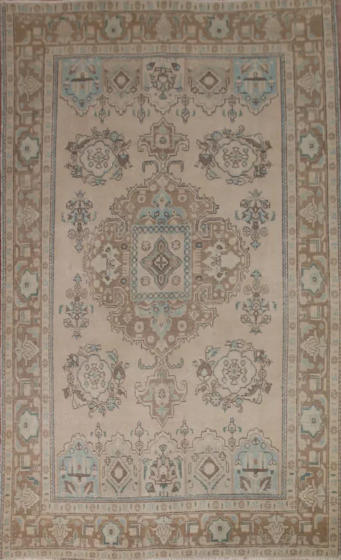 Geometric Tabriz Persian Area Rug 6x9
