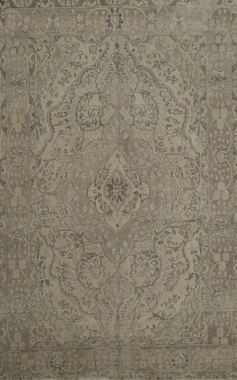 Distressed Tabriz Persian Area Rug 6x9