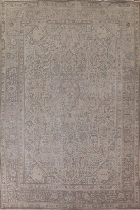 Geometric Tabriz Persian Area Rug 10x13