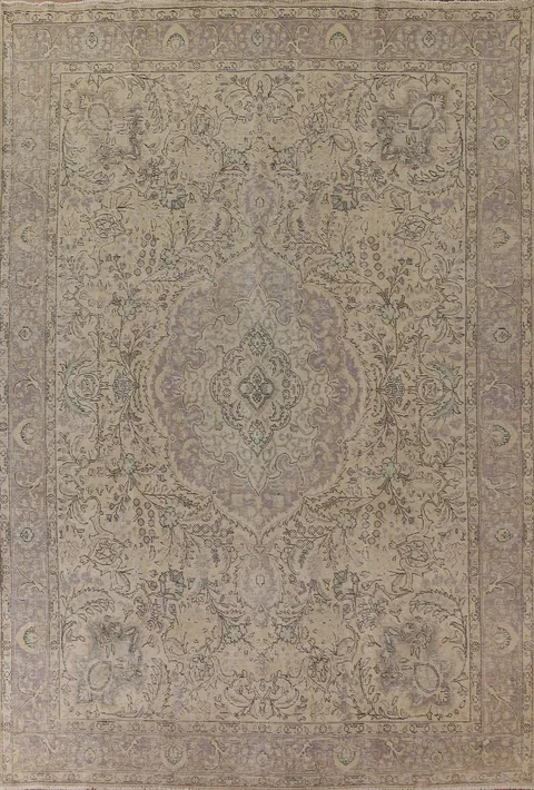 Distressed Tabriz Persian Area Rug 10x12