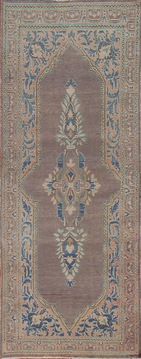 Vegetable Dye Mahal Persian Runner Rug 4x10