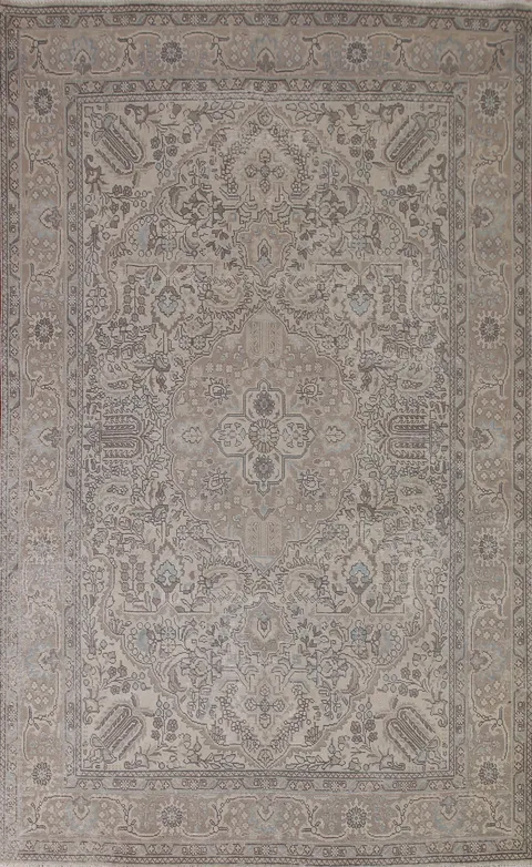 Vintage Tabriz Persian Area Rug 7x10