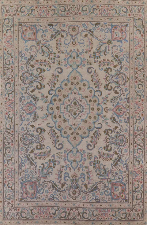 Vintage Tabriz Persian Area Rug 9x13