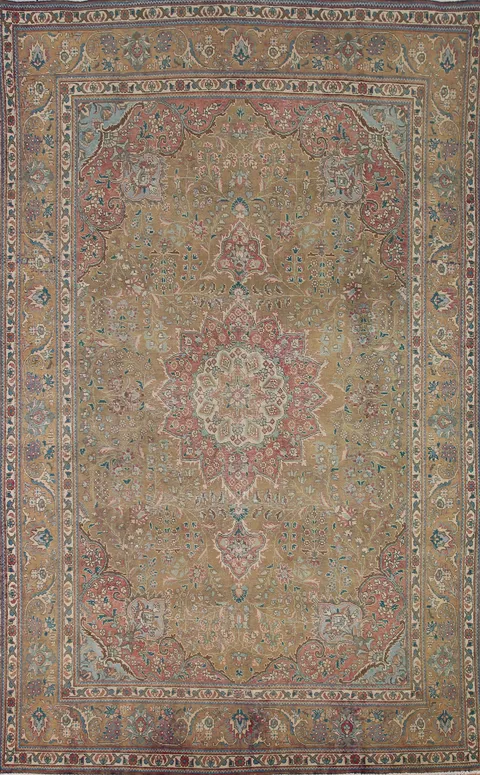 Vegetable Dye Tabriz Persian Area Rug 7x10