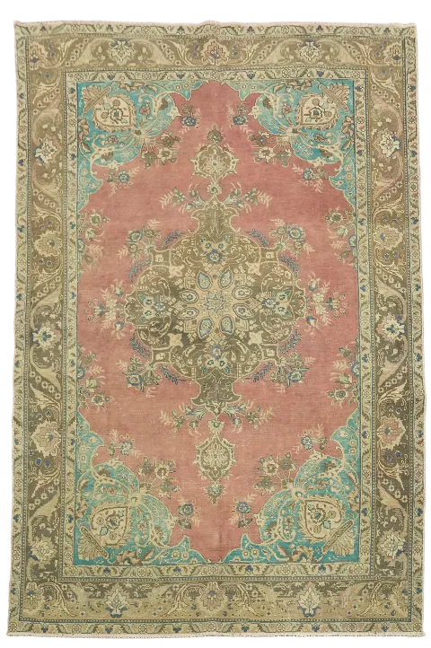 Handmade Tabriz Persian Area Rug 6x10