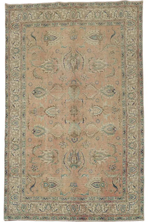 Floral Tabriz Persian Area Rug 8x11