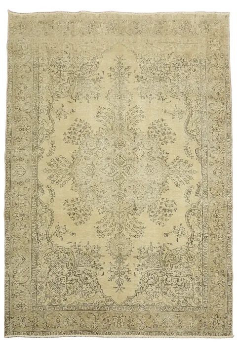 Distressed Tabriz Persian Area Rug 6x9