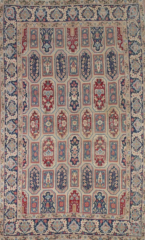 Antique Kerman Persian Area Rug 7x10