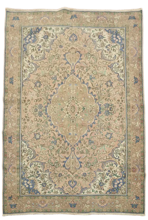 Handmade Wool Tabriz Persian Area Rug 6x9