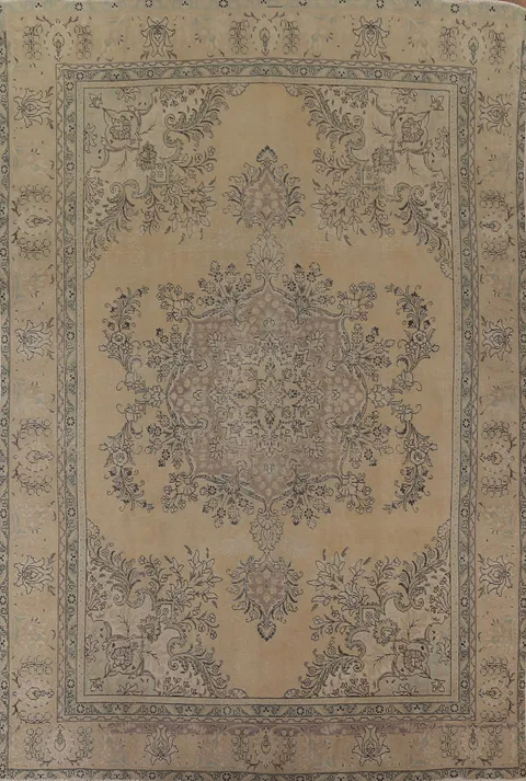 Handmade Wool Tabriz Persian Area Rug 10x13