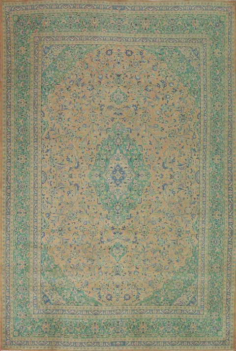 Vegetable Dye Kashan Persian Area Rug 10x12