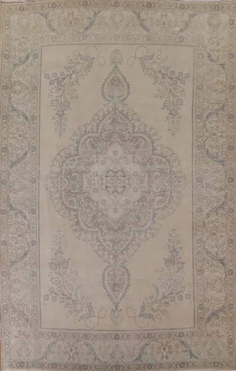 Distressed Tabriz Persian Area Rug 10x13