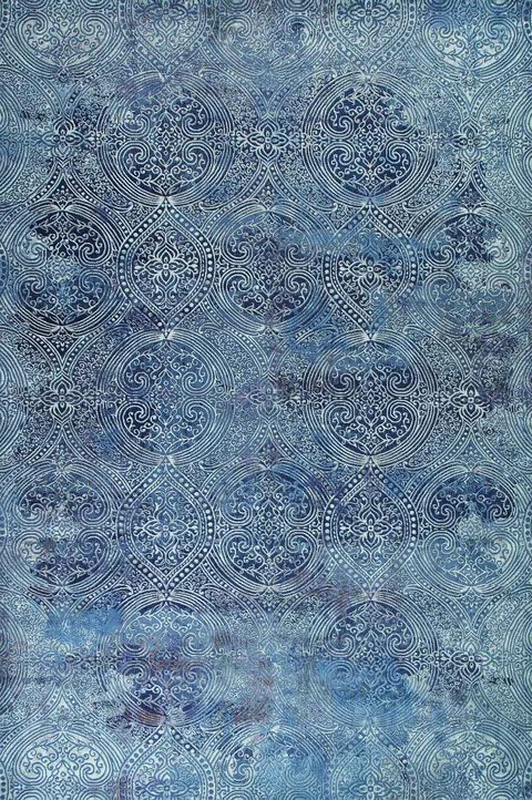 All-Over Blues Printed Rug