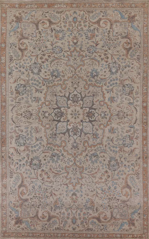 Vintage Tabriz Persian Area Rug 6x10