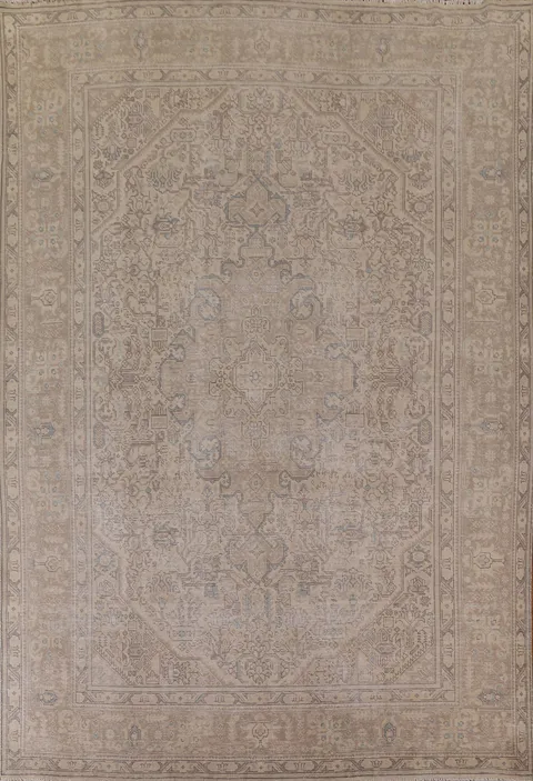 Distressed Tabriz Persian Area Rug 10x13