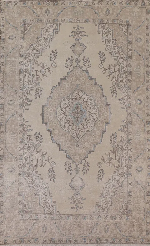 Geometric Tabriz Persian Area Rug 6x10
