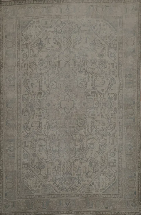 Timeless Distressed Tabriz Persian Area Rug 8x11 with Elegant Appeal
