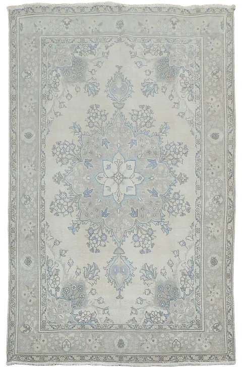 Geometric Tabriz Persian Area Rug 7x10