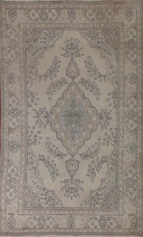 Vintage Wool Tabriz Persian Area Rug 6x9