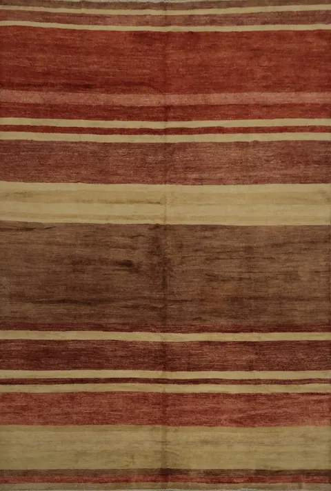 Striped Gabbeh Persian Area Rug 10x13