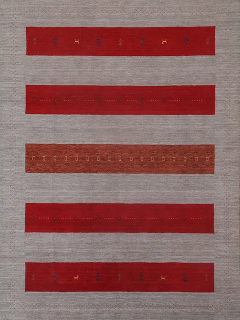 Striped Gabbeh Oriental Area Rug 8x10