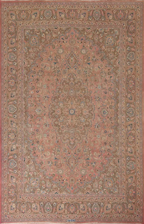 Distressed Mashad Persian Area Rug 8x11