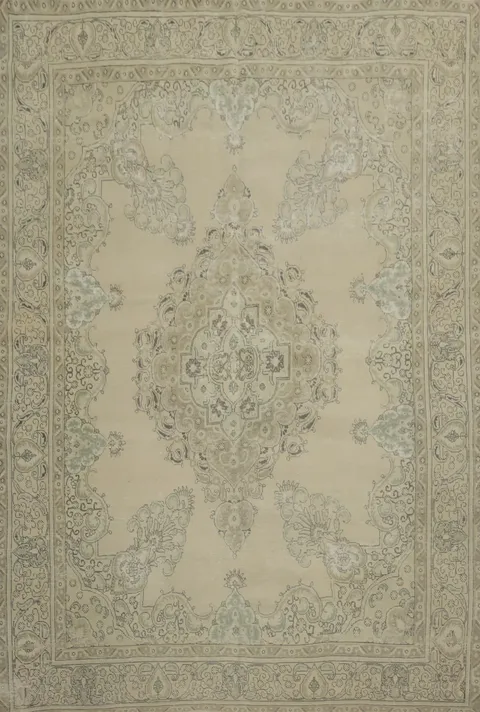 Distressed Tabriz Persian Area Rug 10x13