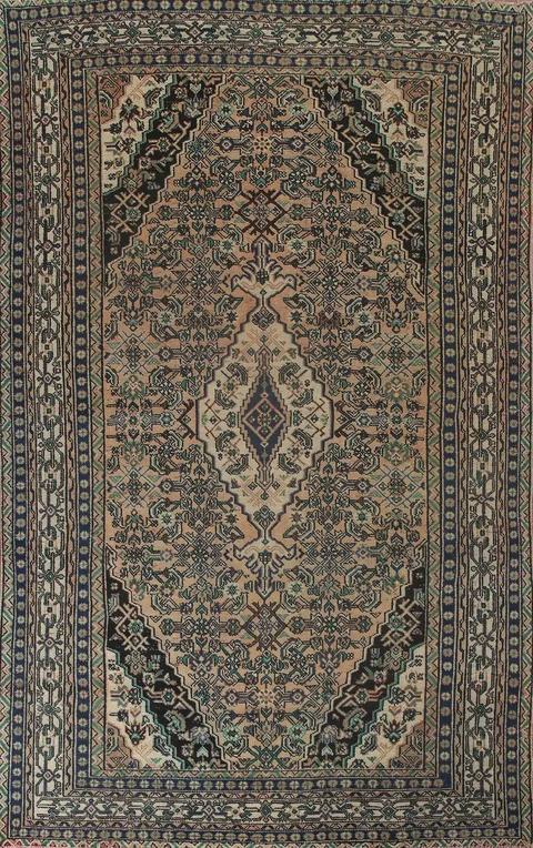 Geometric Hamedan Persian Area Rug 8x12
