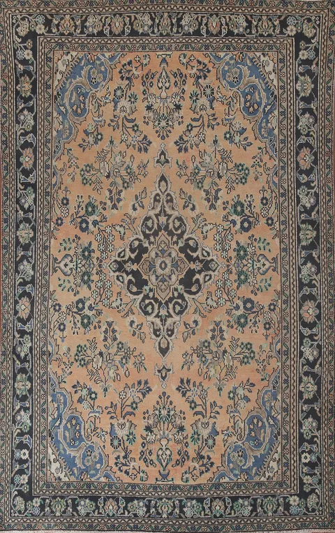 Vintage Hamedan Persian Area Rug 7x10
