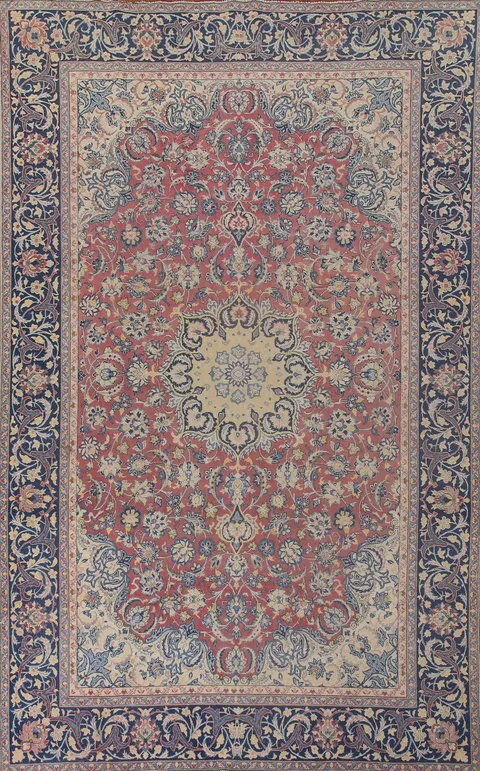 Vegetable Dye Najafabad Persian Area Rug 9x12