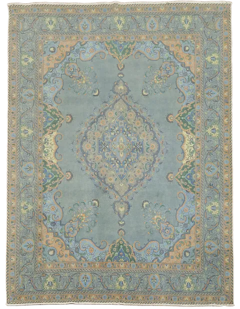 Over-Dyed Tabriz Persian Area Rug 10x13