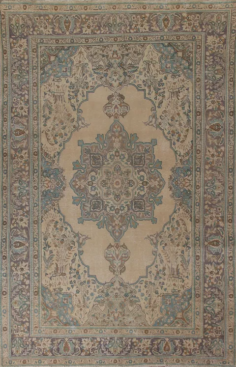 Handmade Wool Tabriz Persian Area Rug 8x11