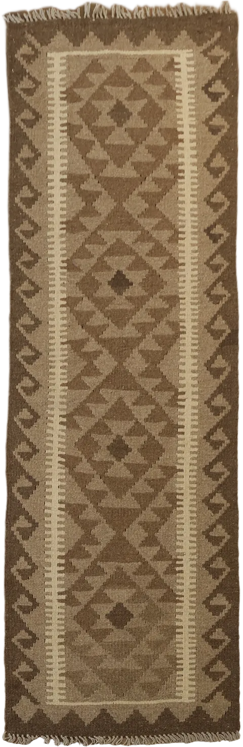 Geometric Kilim Oriental Runner Rug 2x7