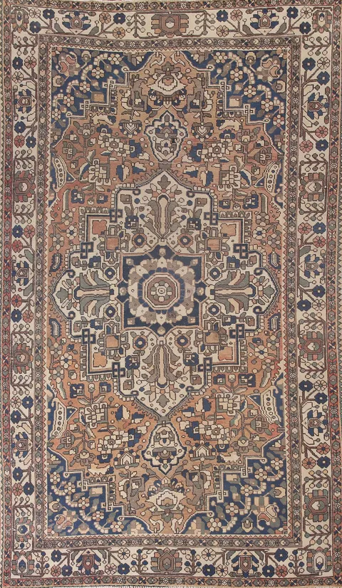Geometric Bakhtiari Persian Area Rug 7x10