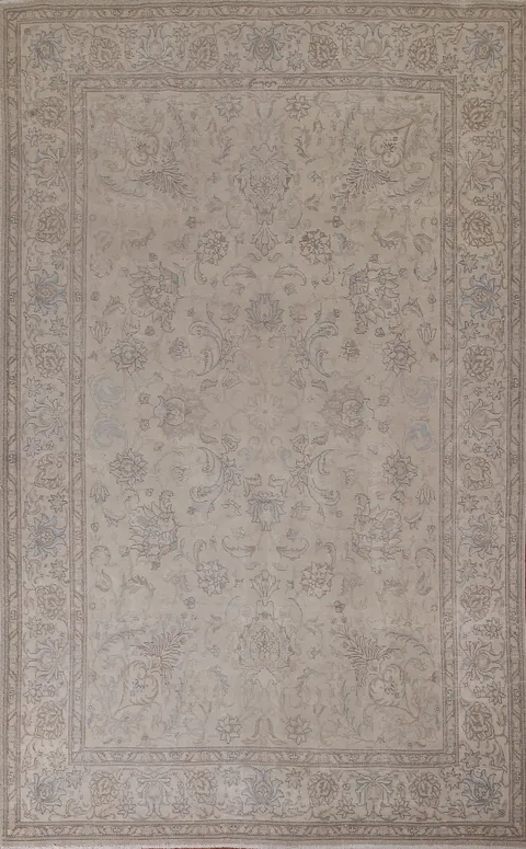 Distressed Tabriz Persian Area Rug 7x11