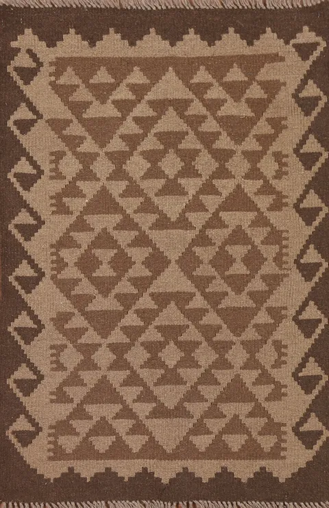 Reversible Wool Kilim Oriental Rug 3x4